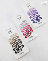Kids Tic Tac Hair Clip Mix Color (12 card Packet)